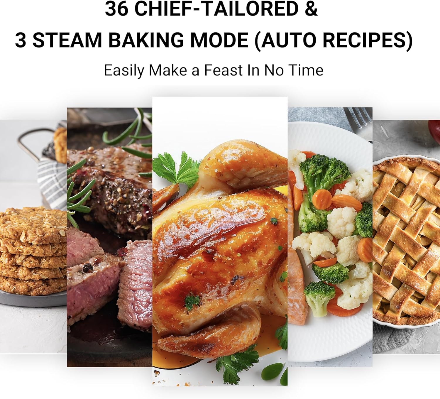 TOSHIBA 6-IN-1 Compact Steam Oven, Combi Oven Countertop with Convection Steam & Bake, Ferment, Air Fryer, Slow Cook, Smart APP Control, 36 Preset Menus and Steam Cleaning, 20L