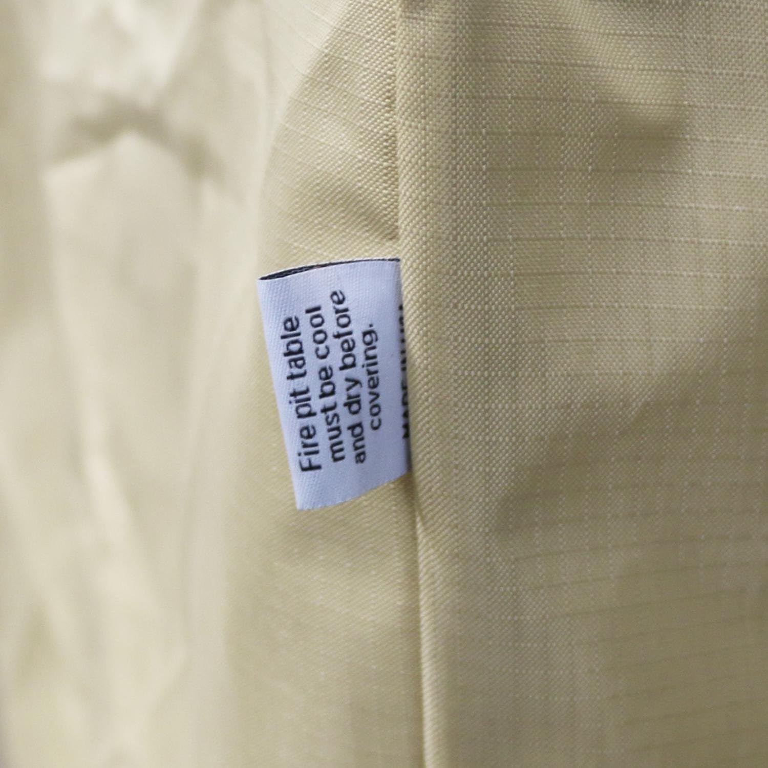 The Outdoor GreatRoom Company Tan Fire Island Cover for Marquee Fire Pit Table