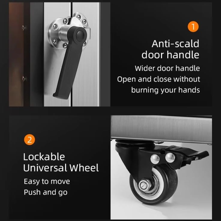 Electric Commercial Duck Rotisserie Oven,Multi-Function Vertical Oven 170QT, Designed For Baking, Roasting, Broiling, And Rotisserie-Style Cooking,Microwave And Hot Air Circulation 220V