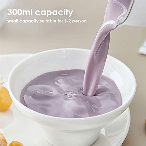 Mini Food Blender 300ml 1-2 Person Mini Soymilk Maker Multifunction Household Soymilk Machine Food Mixer(Black-JoJo's Bizarre Adventure1)