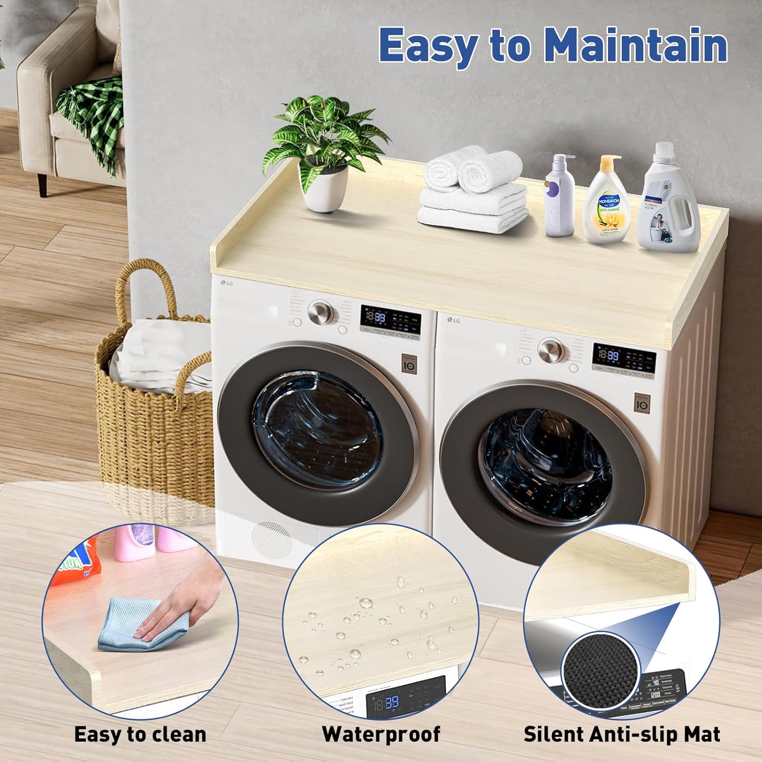 Washer Dryer Countertop: 27.5