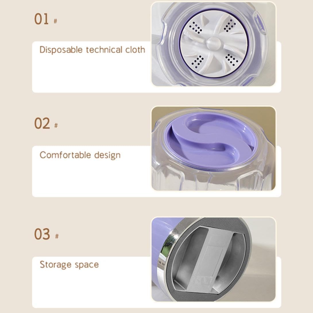 Underwear Washer, 2025 Upgraded Mini Washing Machine, Portable Rechargeable Cordless Mini Washing Machine Laundry Cup for Bra, Underwear, Socks, Baby Clothes and Camping RV Travel (White)