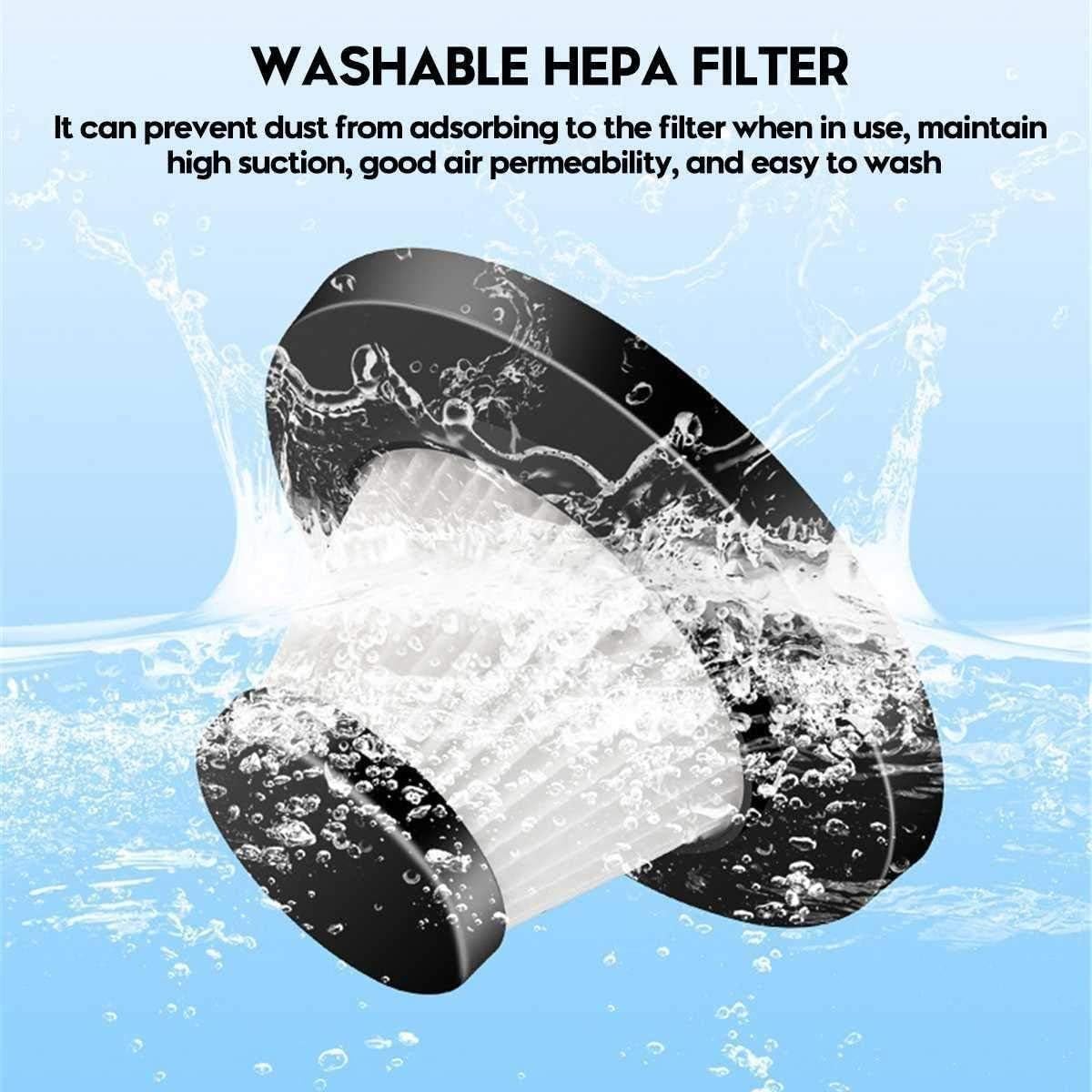 Handheld Vacuum, Hand Vacuum Cordless with Powerful Cyclonic Suction, Handheld Vacuum Cordless Powered with Rechargeable Quick Charge Tech, Lightweight Dry for Home and Car Cleaning