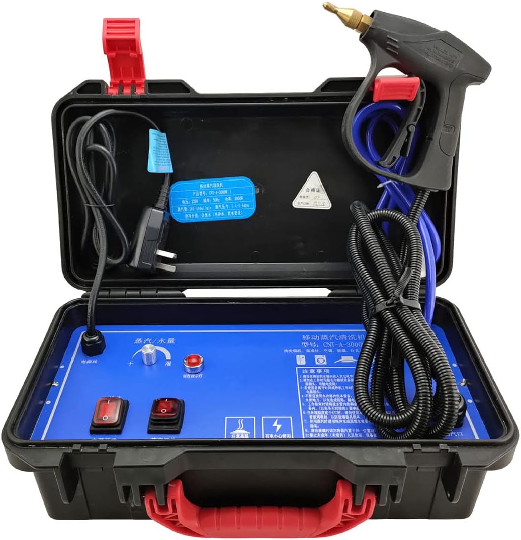 High Pressure Steam Cleaner,Portable Steam Cleaning Machine with High Pressure Wash Function,Handheld Steam Cleaning Tool for Kitchen Furniture Car 110V