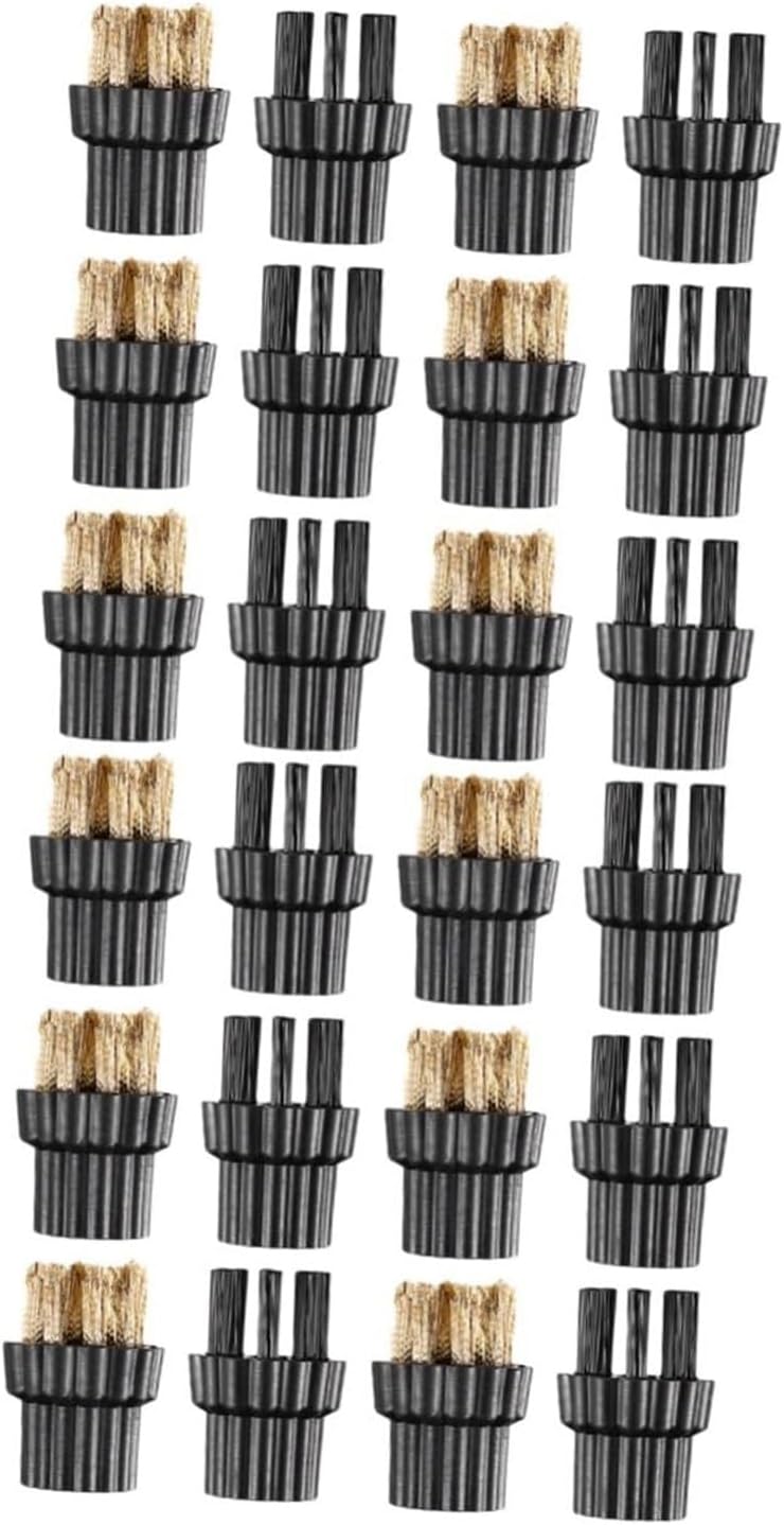 24 Pcs Brass Mop Brush Heads for Steam Cleaner and Pressure Washer, Durable Replacement Scrub Brush for Multi-Surface Cleaning