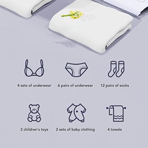 Portable Washing Machine, 6.5L Folding Mini Washing Machine Bucket Washer for Socks Underwears or Small Items, Fully Automatic Deep Cleaning Spin Dryer for Camping, RV, Travel ( US