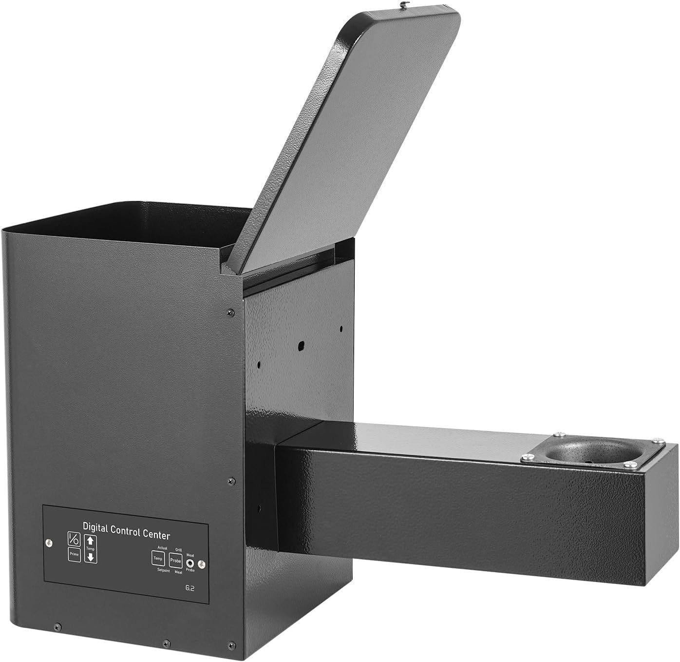 Pellet Grill Hopper, 110V Pellet Smoker Hopper Assembly Kit 11-Gear Temperature Control Auto-Ignition Smoke Mode, Grill Mode, Bake Mode Electric Hipper for Smoking, BBQ and Baking