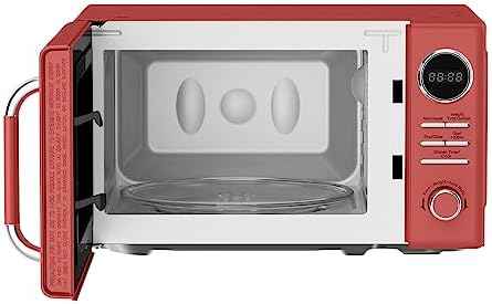 Magic Chef MC77CMR 0.7-Cu. Ft. 700-Watt Retro Countertop Microwave (Red)