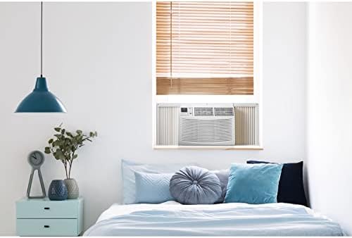 Amana 24,000 BTU 230V Window-Mounted Air Conditioner with Remote Control, AC for Rooms up to 1500 Sq.Ft, 24H Timer, 3-Speed, Auto-Restart, Digital Display, ​White