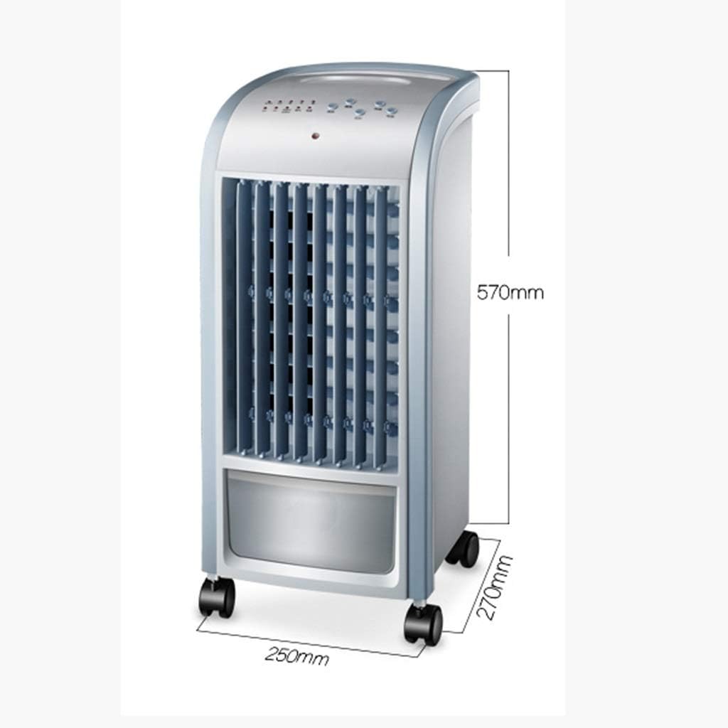 Portable Air Conditioner Fan Office Remote Control Bladeless Space Air Coolers,Ultra- Quiet Single Cool For Bedroom Air Conditioning Unit, house Water- Cooled Portable Cold Air Fan Blue