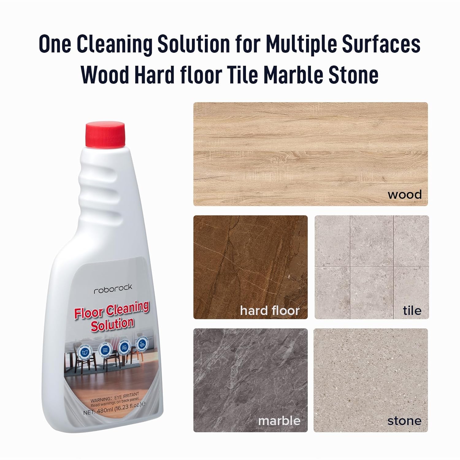 roborock Q7 Max Robot Vacuum and Mop with Cleaning Solution Bundle, White