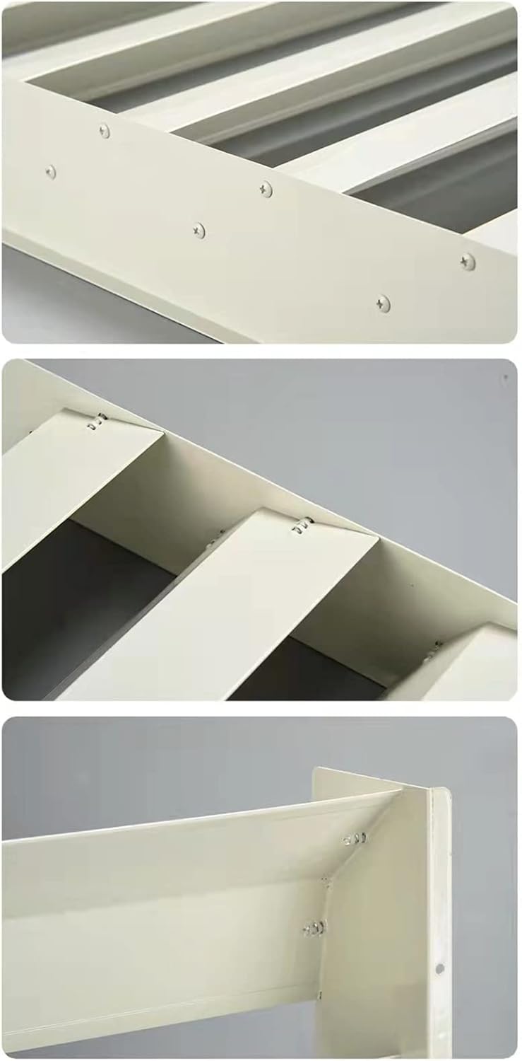 Outdoor AC Unit Cover - Air Conditioner Deflector and Wind Guide Baffle, Galvanized Steel Protection for Compressor and Condenser Grilles, Anti-Direct Blowing Screen