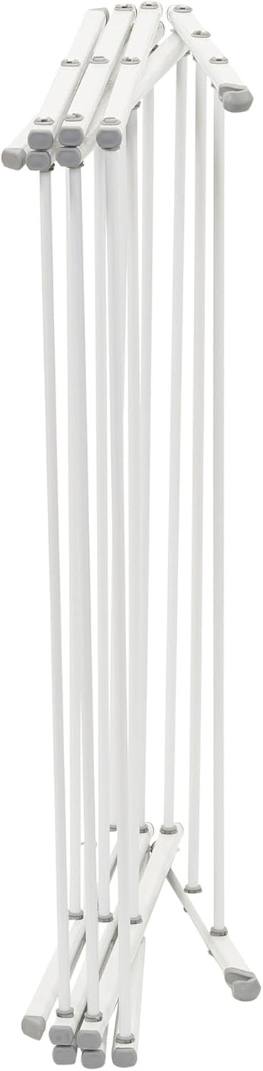 Household Essentials White 5119-1 Indoor Metal Clothes Drying Rack for Laundry
