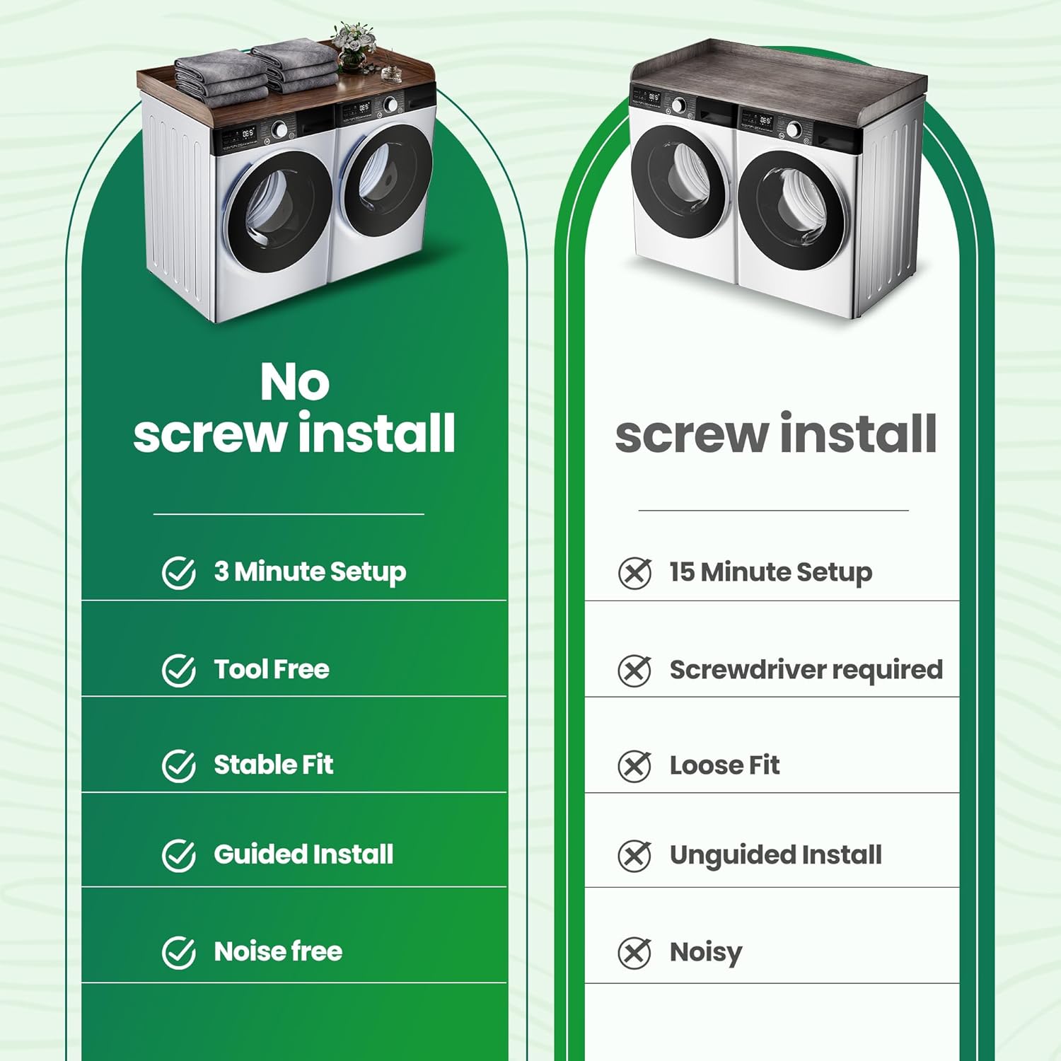 FlyGeneral Washer and Dryer Countertop, 27.5