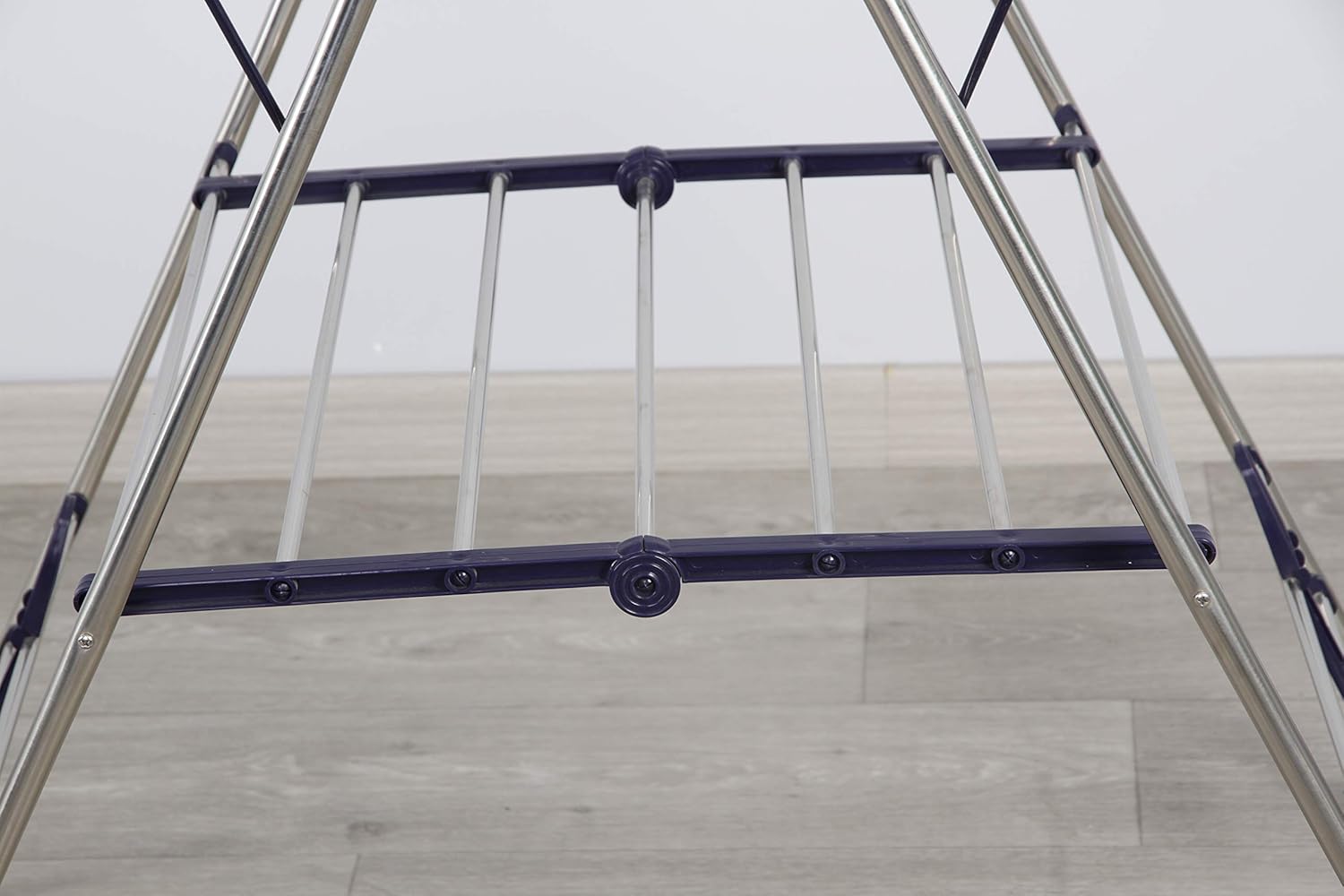 EZHOME Large Foldaway Laundry Rack, Heavy Duty, Collapsible, Space-Saving Storage, Stainless Steel, Indoor/Outdoor