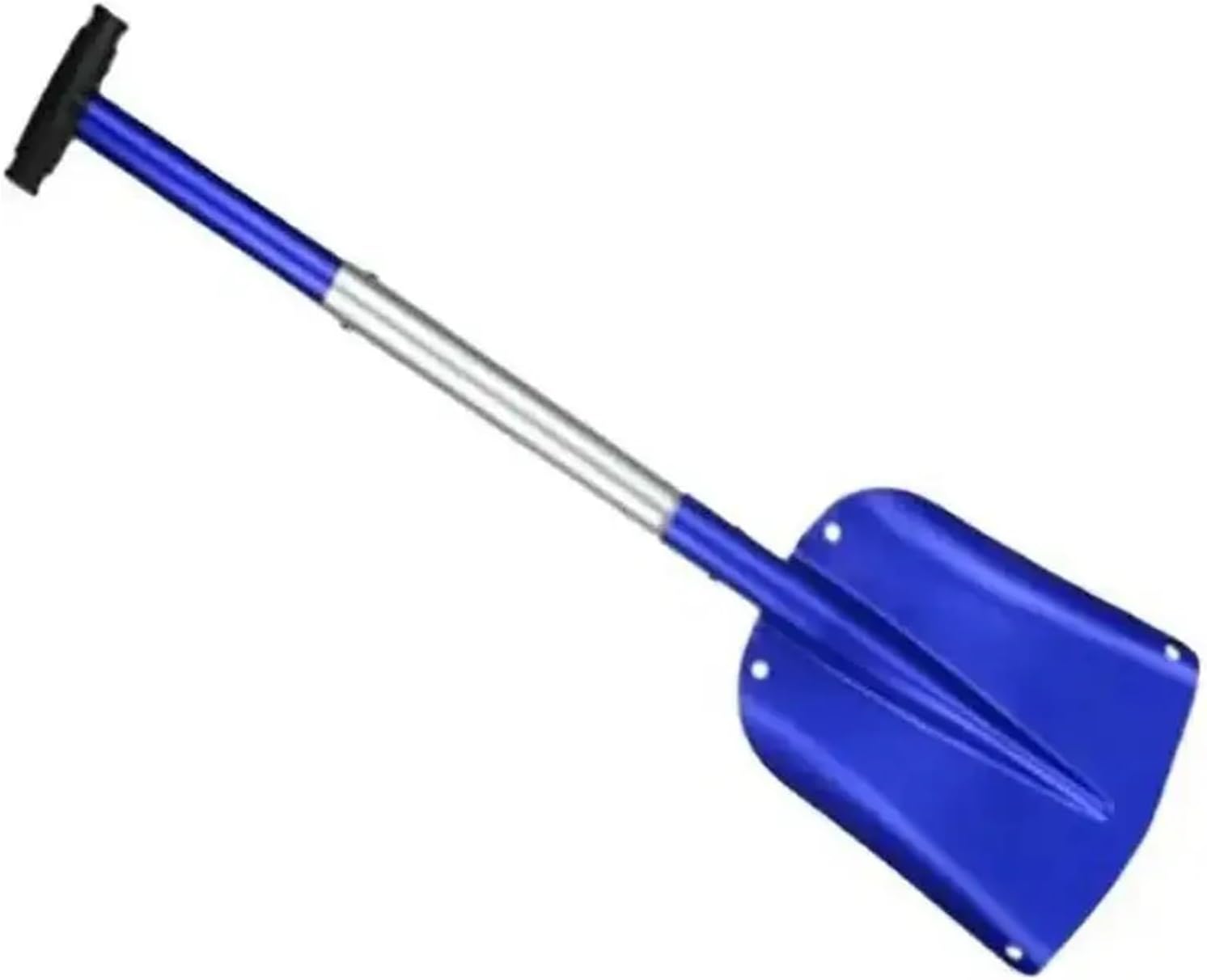 Foldable Auto Emergency with Extendable Handle, Aluminum Lightweight Snow Shovel for Car,Outdoor Camping Ski,Garden(Blue)