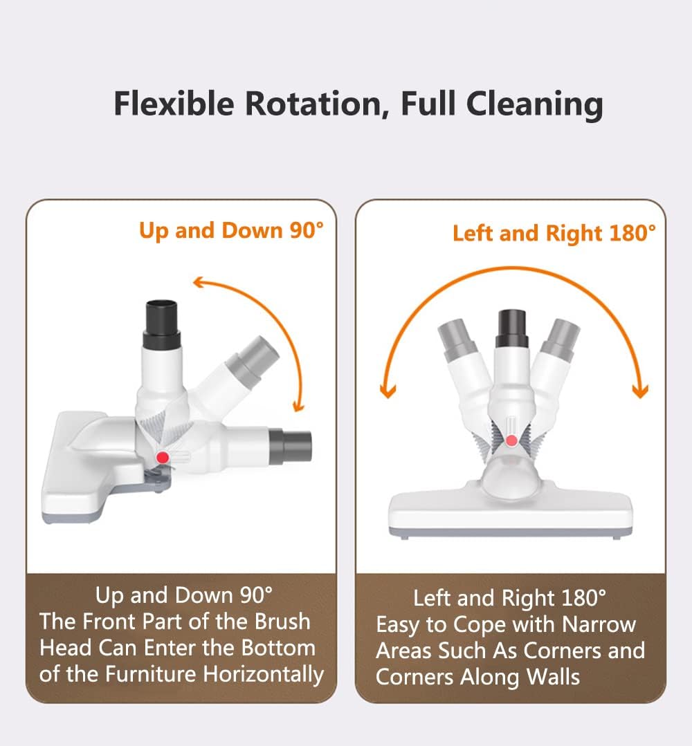 Lightweight Stick Vacuum Cleaner Cordless Rechargeable, 12000pa Powerful Suction Cordless Upright Vacuum Cleaners Rechargeable with HEPA Filter, Stick Vacuum for Pet Hair Carpet and Hardwood Floors