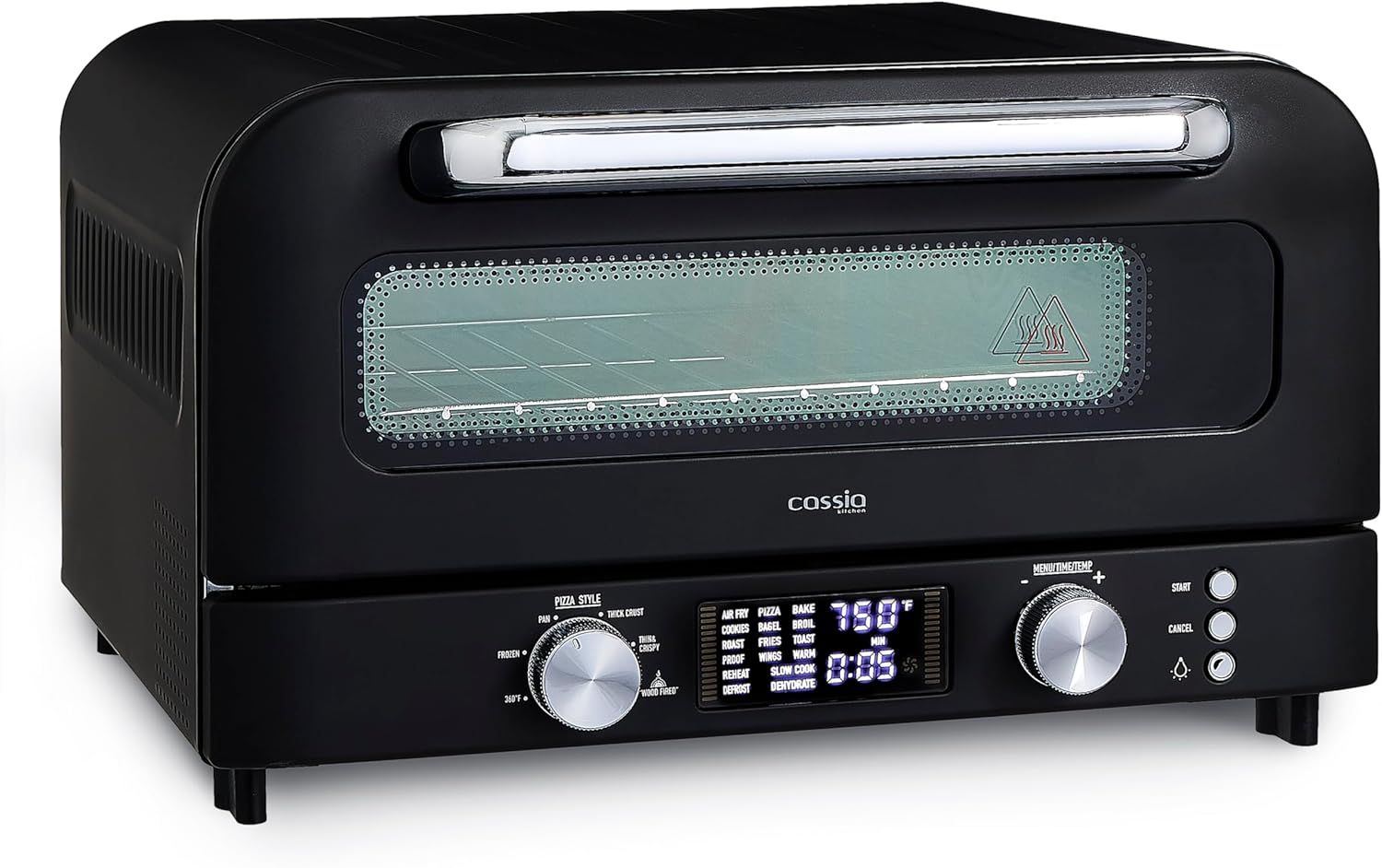 Cassia Countertop Electric Air Fryer Pizza Oven, 12