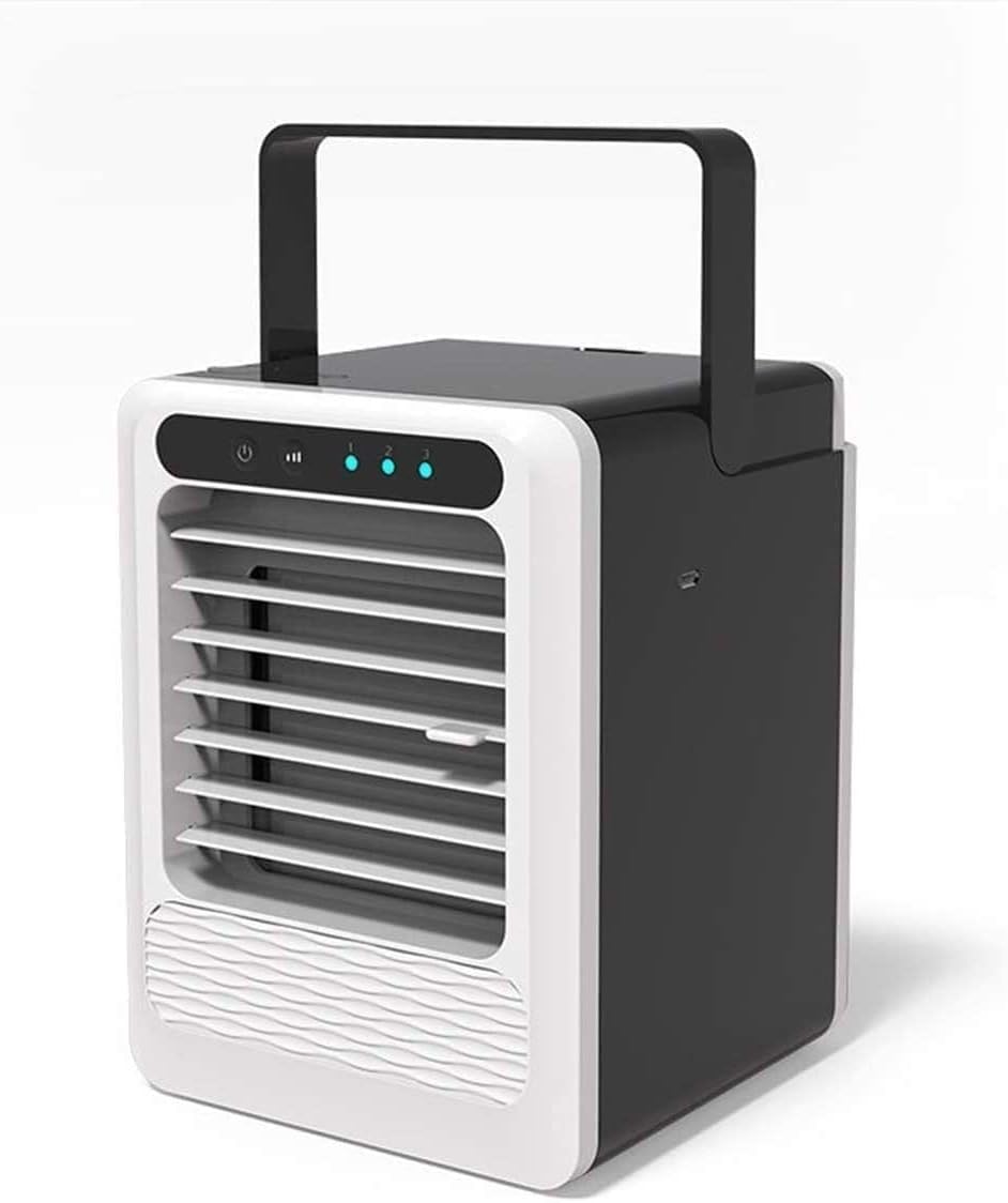 Portable Air Conditioner Fan, Air Cooler Fan, Quiet Mini Air Conditioner Fan, Desk Cooling Fan for Home, Bedroom, Travel, Office