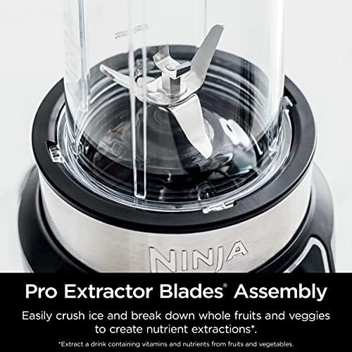 Ninja BN400C, Personal Nutri-Blender Pro with Auto-iQ Technology, Silver, 1000W