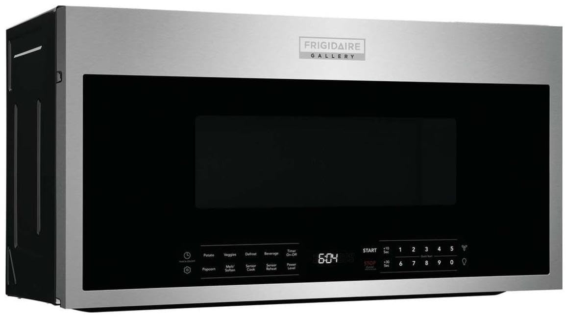 Gallery 30 in. 1.9 cu. ft. Over The Range Microwave with Sensor Cook in Black Stainless Steel