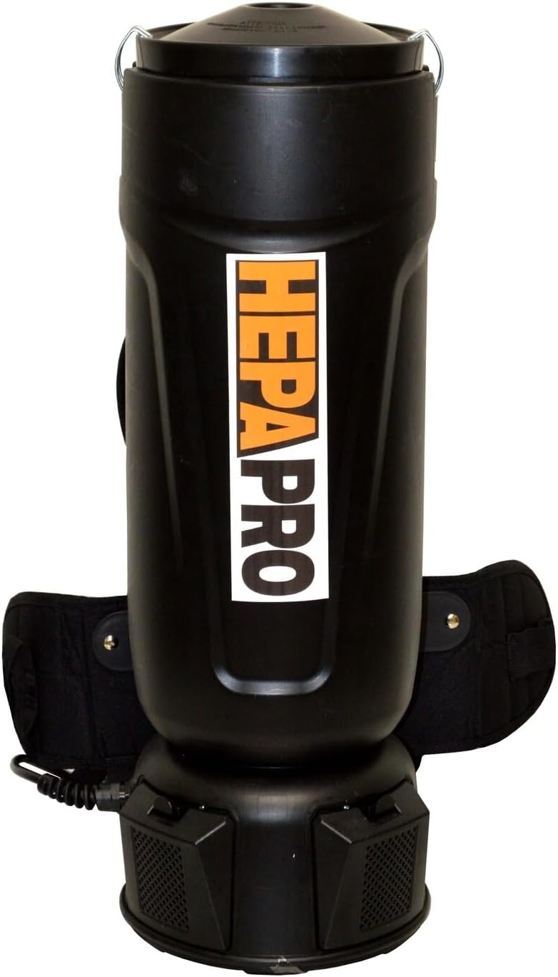 Generic Hepa Pro 10 Quart Backpack Vacuum, Black, 125-1254-20