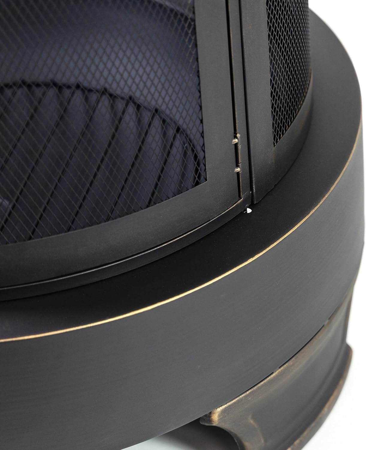 Deko Chimney Wood Burner Firepit with PVC Cover - Outdoor BBQ Fire Pit with Adjustable Cast Iron Grill - Smokeless Patio Fire Pit - Fire Space Heater - Portable Firepit for Camping Bonfire & Barbecue