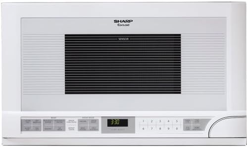 Sharp R1211TY 1-1/2-Cubic Feet 1100-Watt Over-the-Counter Microwave, White