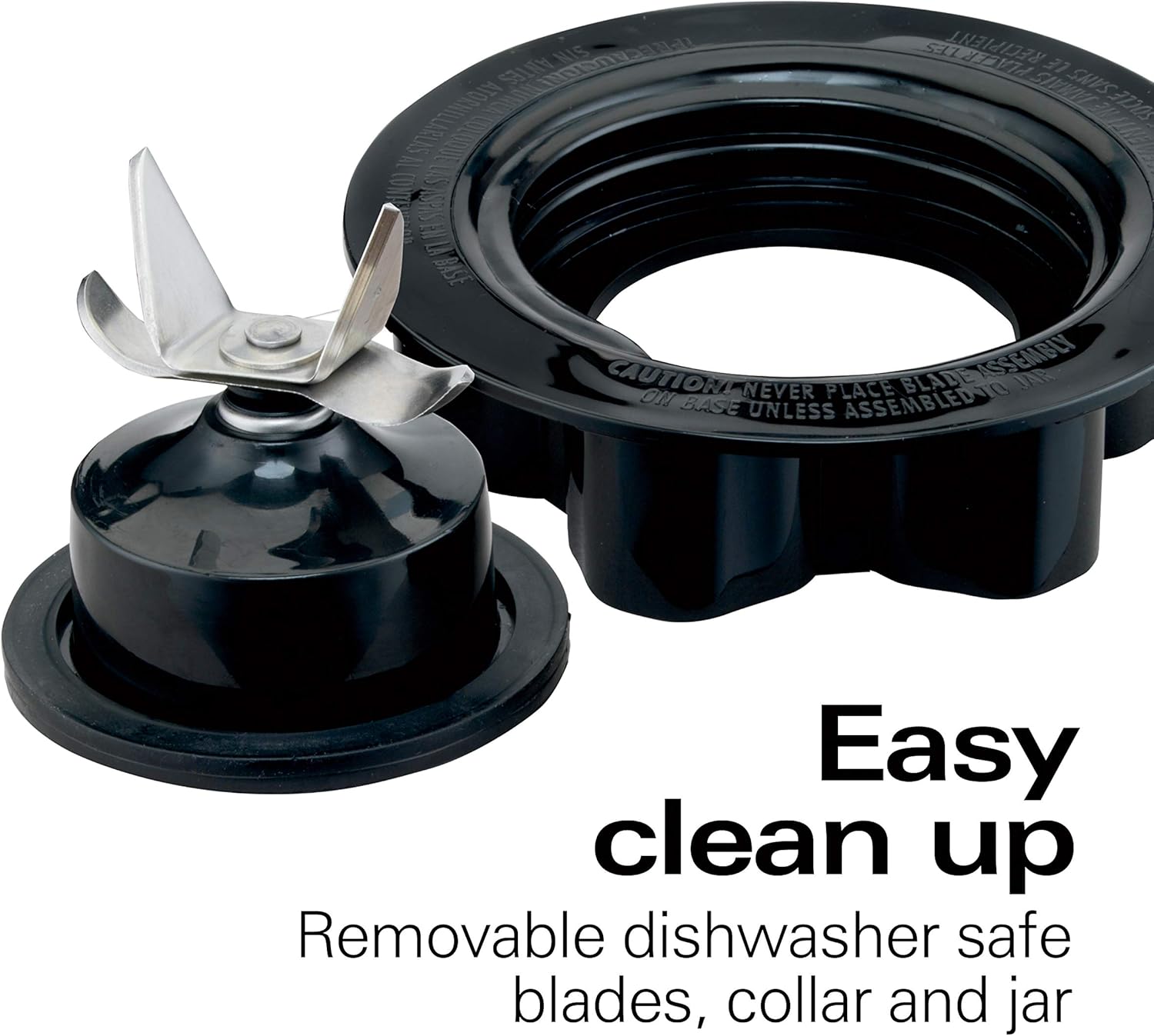 Hamilton Beach Wave Crusher Blender with 14 Functions & 40oz Glass Jar for Shakes and Smoothies, Black & Electric Vegetable Chopper & Mini Food Processor, 3-Cup, 350 Watts, Black