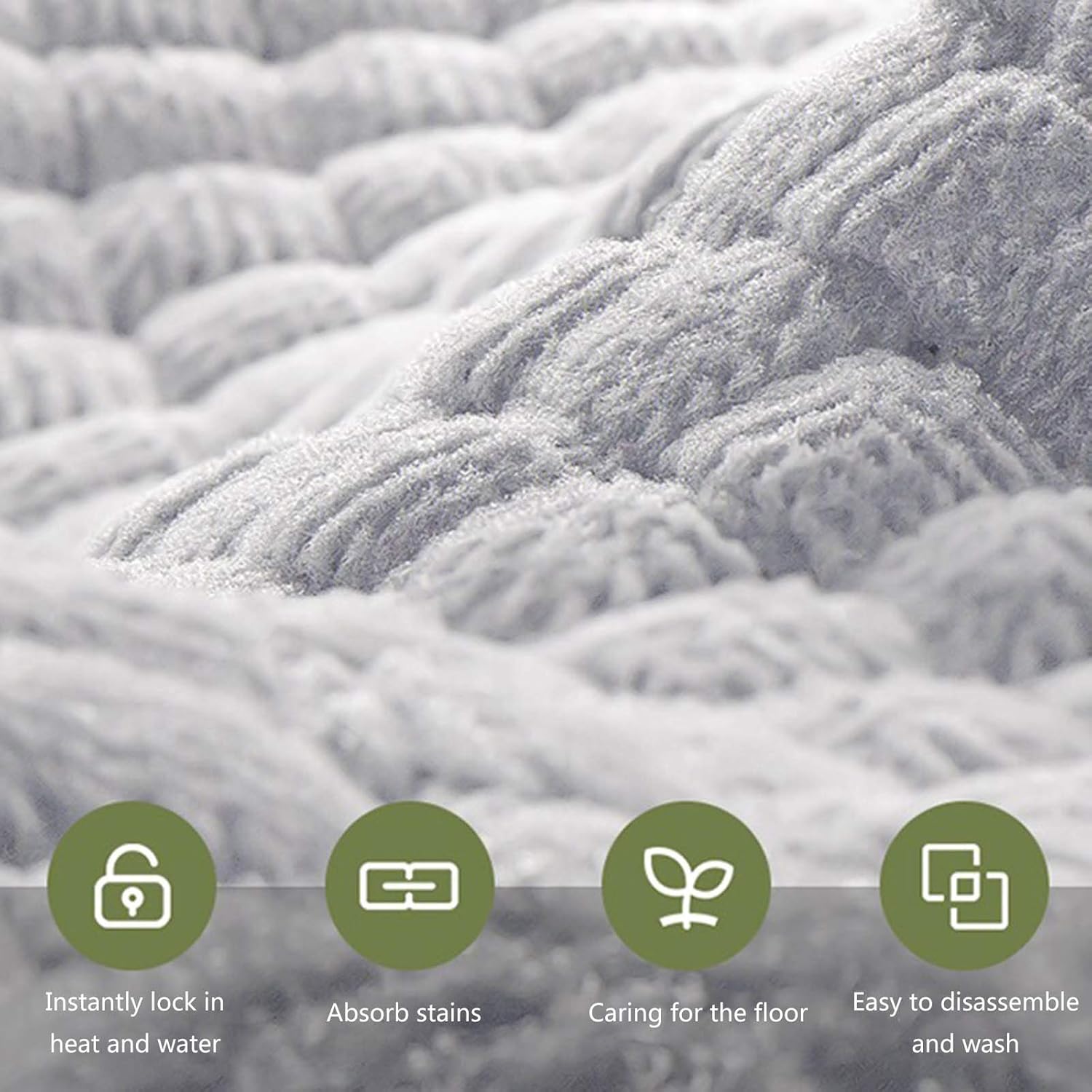 Cordless Electric Mop Multifunctional Steam Mop Electric Mop Scrubbing Mop High Temperature Cleaner Including 2 Replaceable Microfiber Pads White