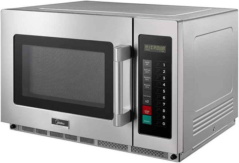 MIDEA Equipment 1834G1A Commercial Microwave, 1800 Watts, Stainless Steel