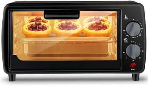 oven mini oven air fryer oven Mini Oven 9L,and 600 W Power Adjustable Temperature 0-230 ℃ and 60 Minute Timer 3-Layer Household Baking Electric Oven Happy Life Toaster Oven Air Fryer,