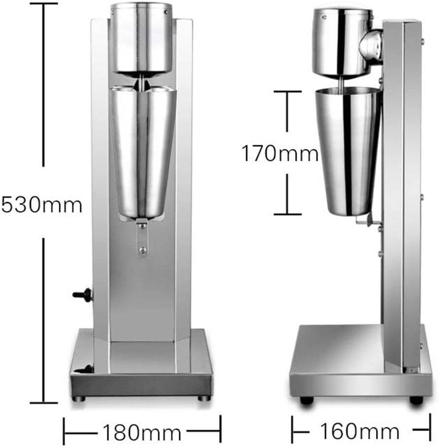Electric Milkshake Blender Machine Smoothie Mixer Commercial Ice Cream Maker 650ml 180W (180W 650ml)