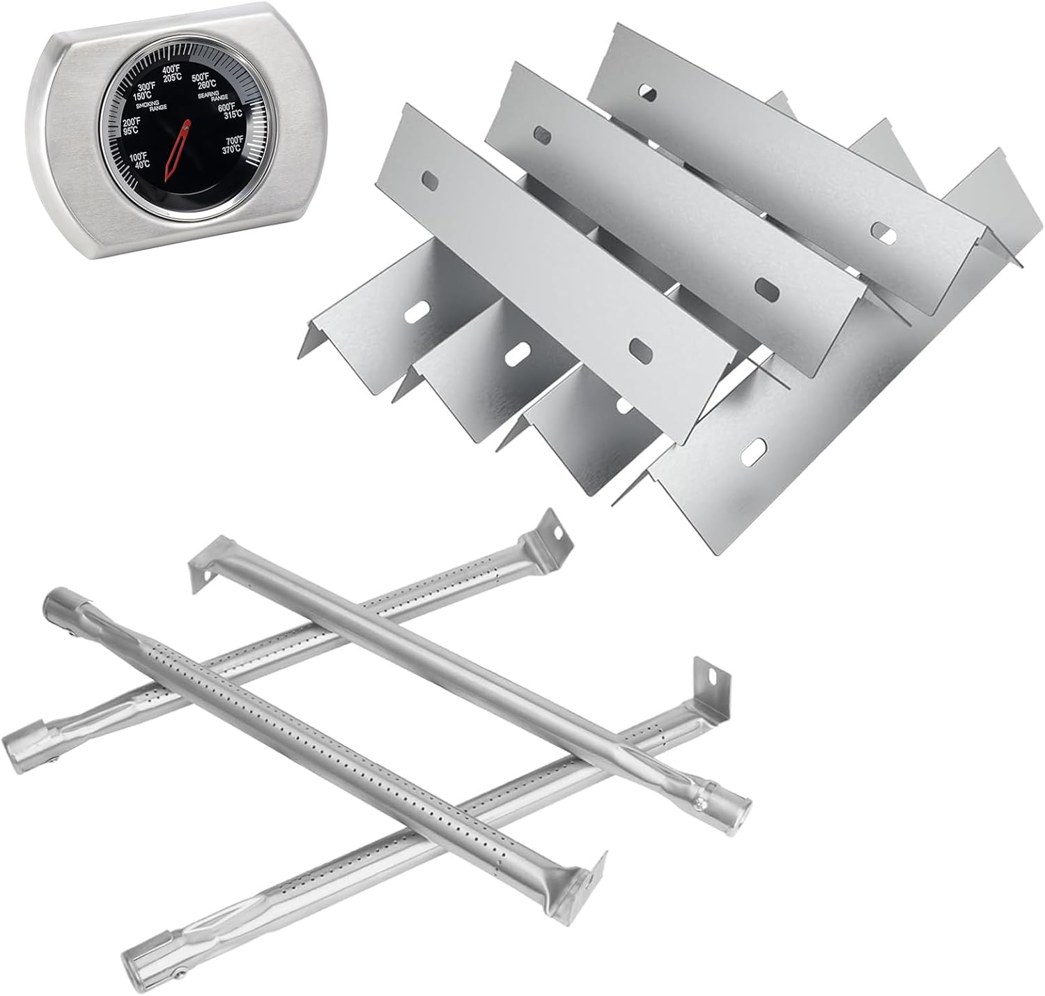 Grill Parts for Napoleon Prestige 500, Built-in Prestige 500, P500RSIBNK-3 BIP500RBNSS-3 BIP500RBNSS-3, Heat Plate, Burner and Grill Temperature Replacement Parts for Napoleon Grill Accessories