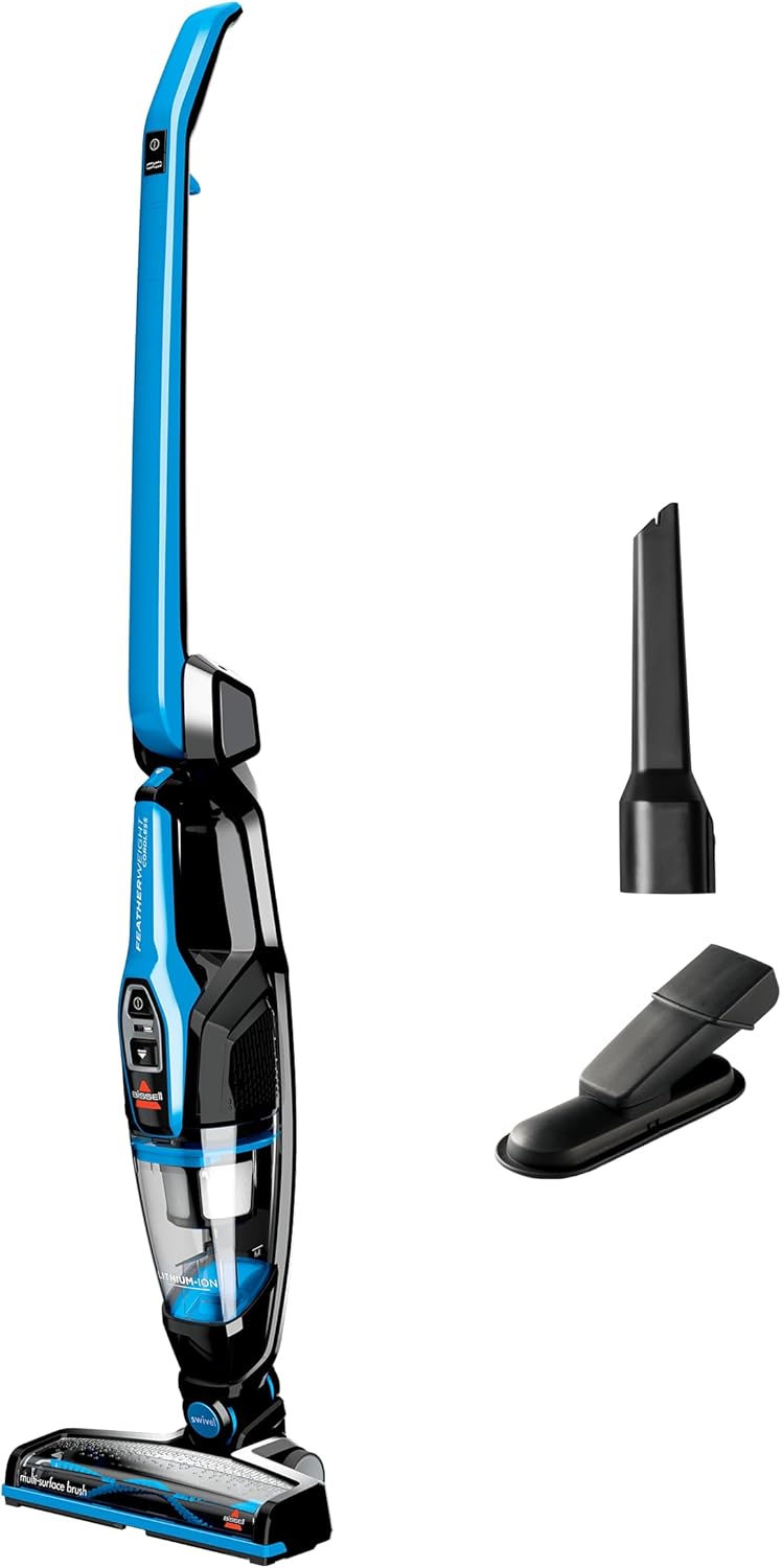 Bissell, 3061 Featherweight Cordless Stick Vacuum, Self-Standing, Electric Blue, Black