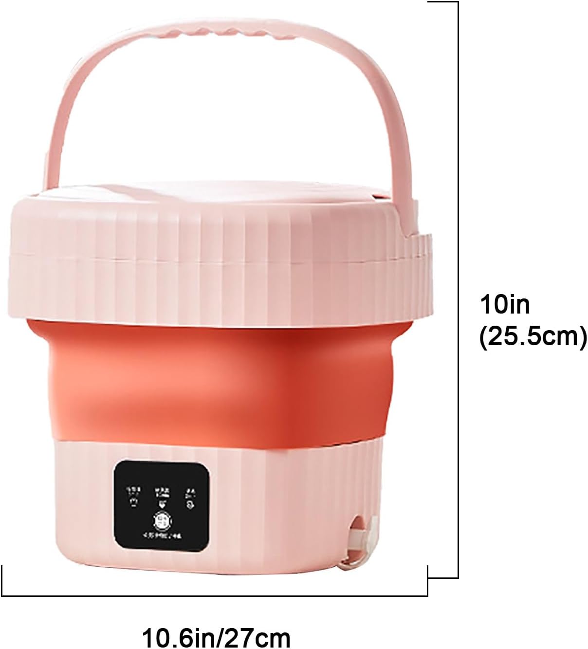 Washing Machine, Mini Washer and Dryer, with 3 Modes Cleaning, Portable Washer with Soft Spin and Draining (Color : Pink)
