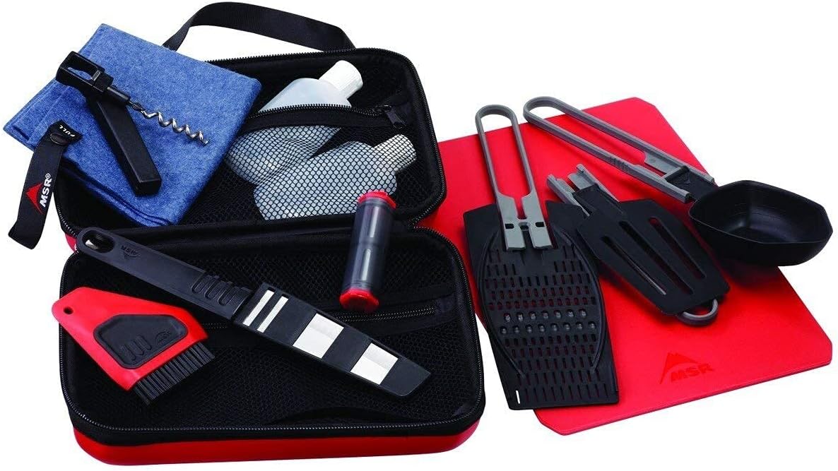 MSR Alpine Deluxe Kitchen Set , Red/Black