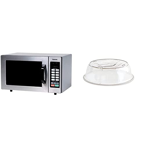 Panasonic 1000W Commercial Microwave Oven With Nordic Ware Deluxe Plate Cover