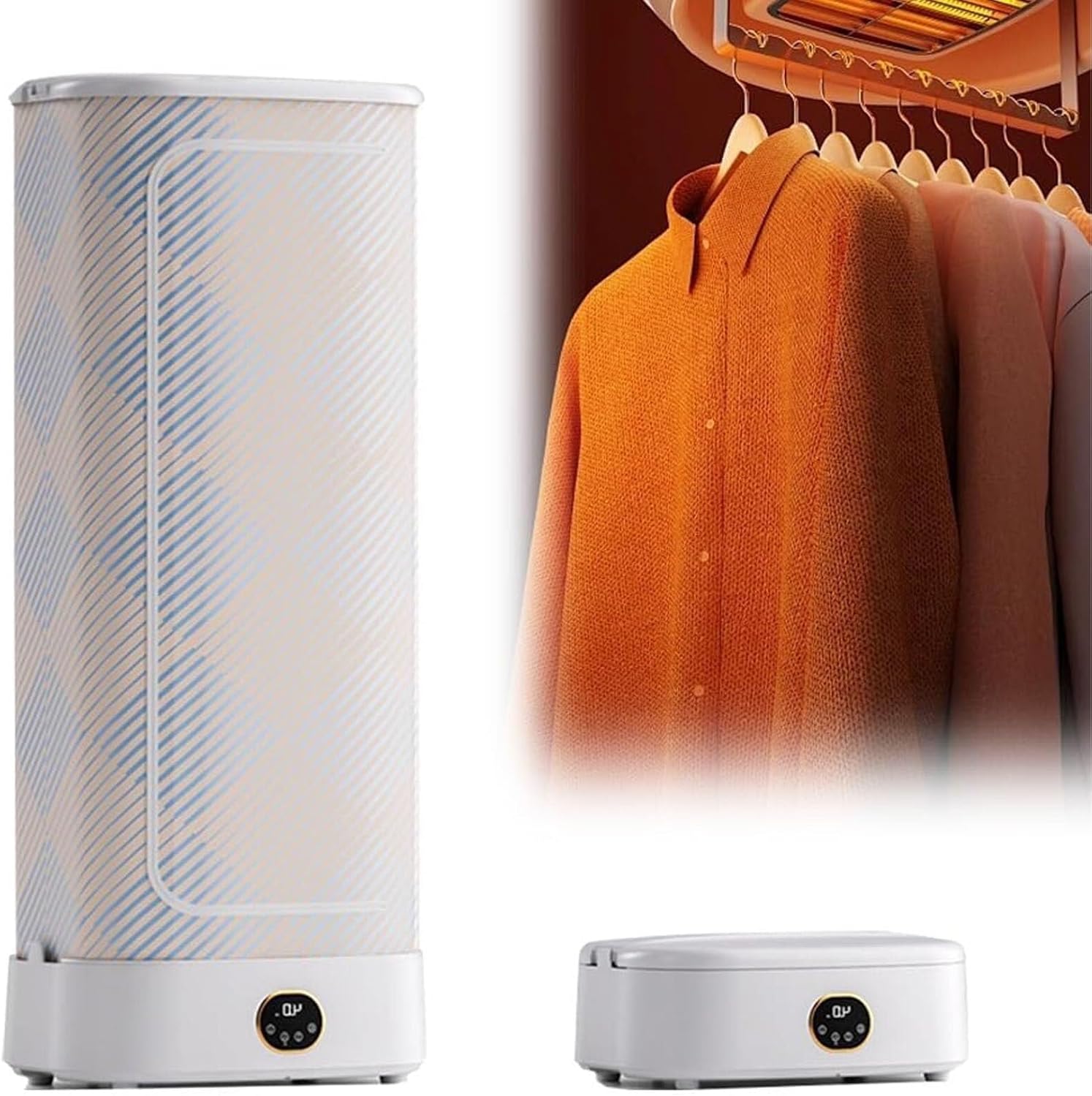 Steam Ironing Machine, Automatic and Folding with Telescopic Rod,with Function Iron for Clothes and Fabrics