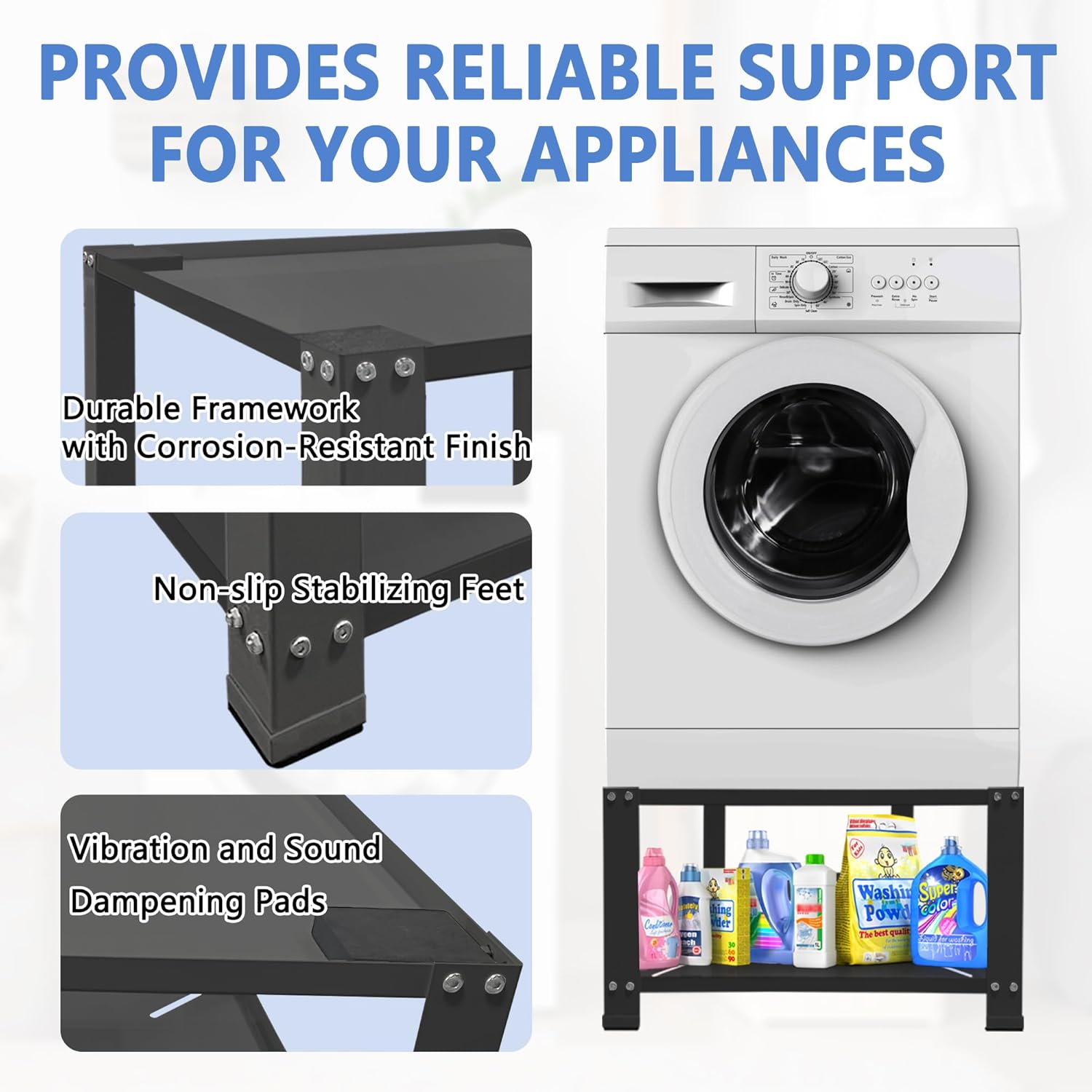 Royxen Washer and Dryer Pedestals,16