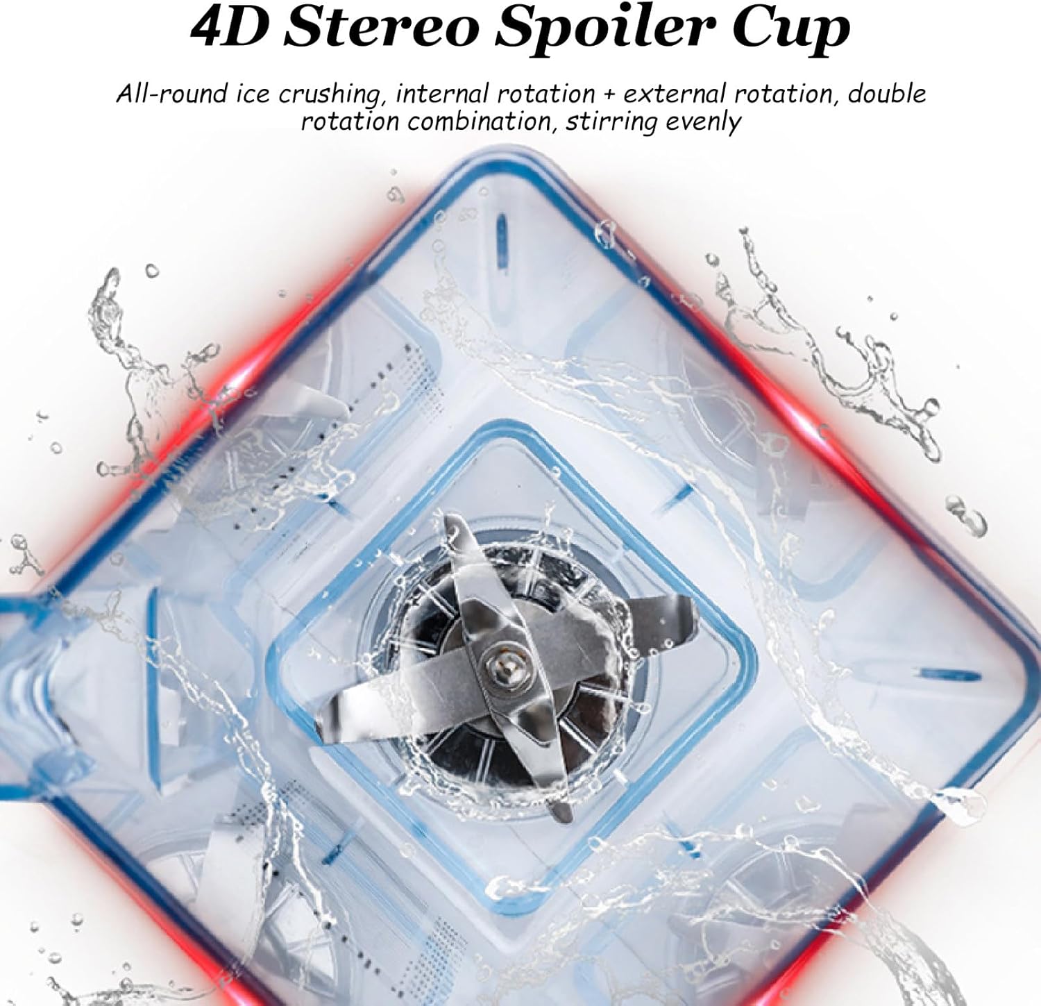 Commercial Countertop Blenders,Stainless Steel 9 Speed & 5 Functions Blender, for Shakes, Smoothies/Crush Ice (220v)