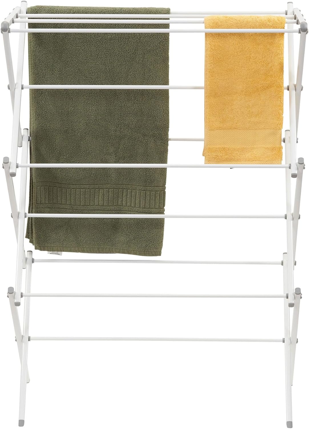 Household Essentials White 5119-1 Indoor Metal Clothes Drying Rack for Laundry