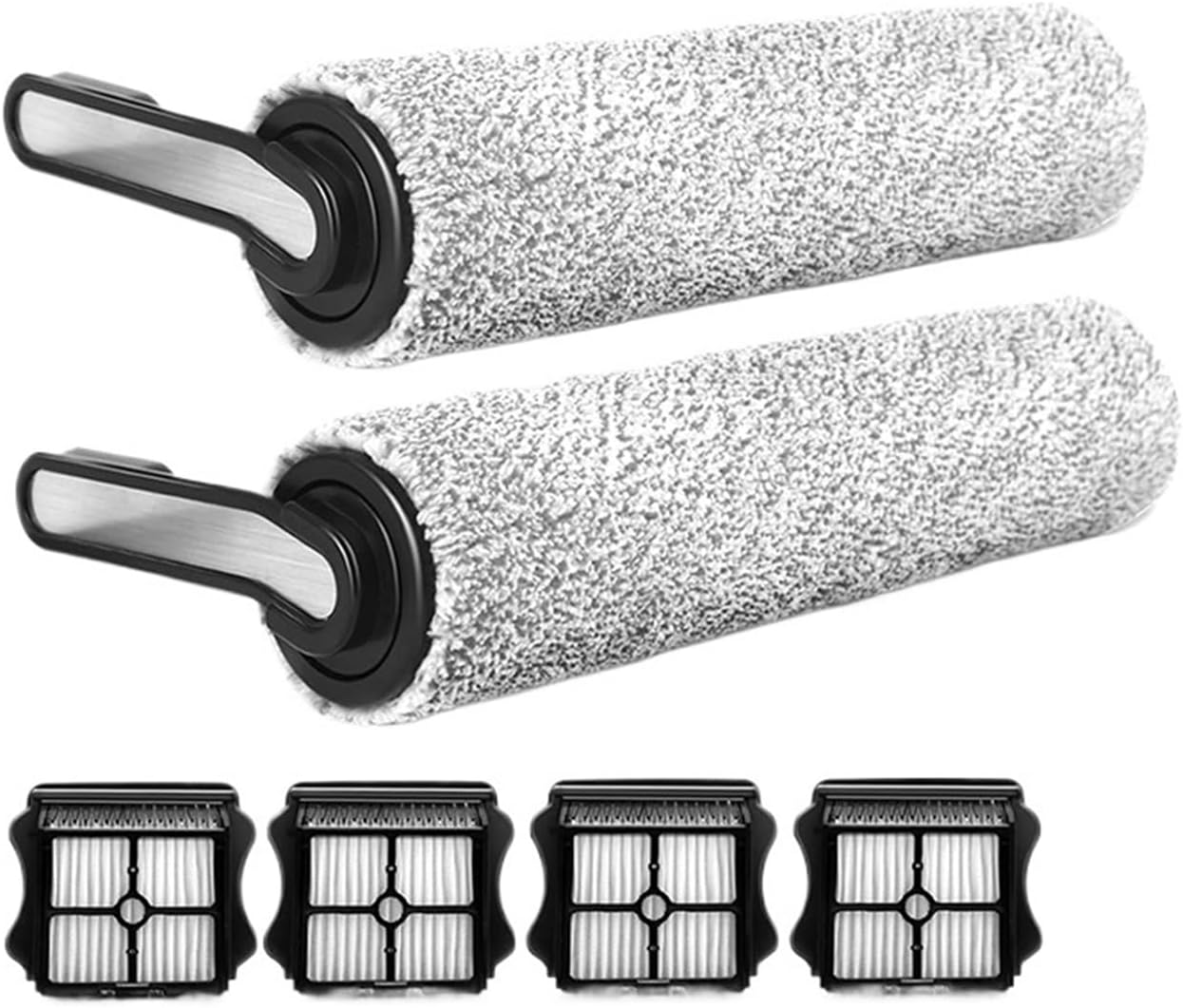 Compatible for Floor ONE S5 Combo Cordless Wet Dry Vacuum Cleaner Accessories Brush Roller and Filter Replacement Spare Parts(Orange)