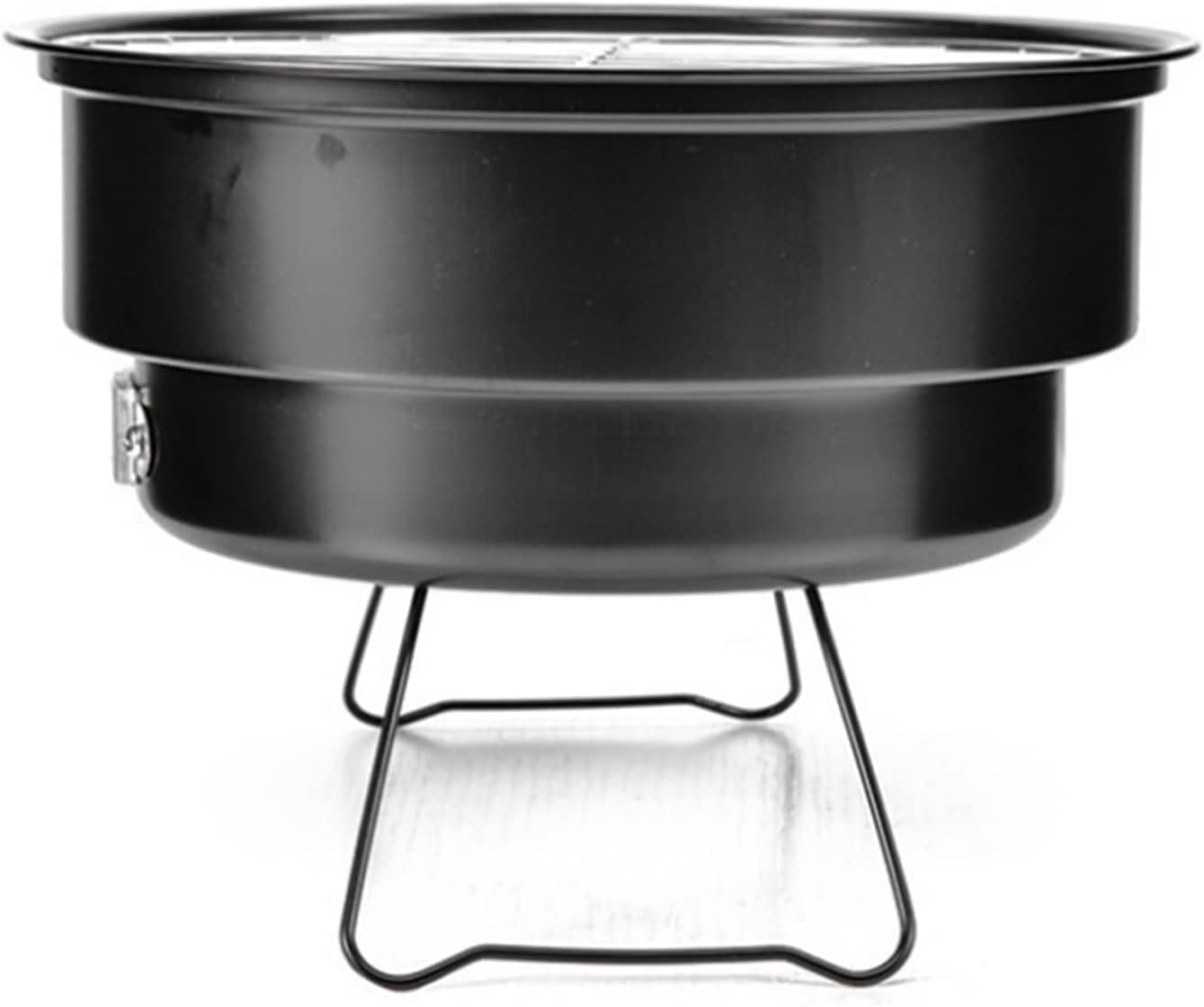 BBQ Grill Outdoor Gas Grill Round Charcoal Barbecue Grill Stainless Steel Non-Stick Barbecue Tray Grills Portable Charcoal Stove for Outdoor Camping Grills