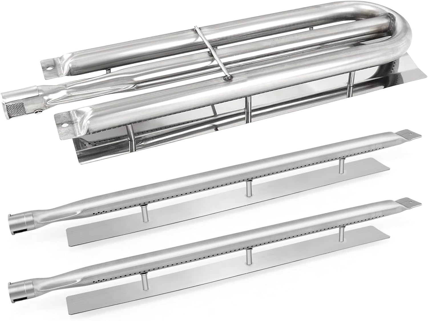 Stainless Steel Replacement Burners for Viking Gas Grill Parts,for Viking VGBQ030-2T,VGBQ300-2RE,VGBQ300-2RT,VGBQ300-2RT1,VGBQ410-3RE，for Viking PA080050 PA080051 Grill Burner