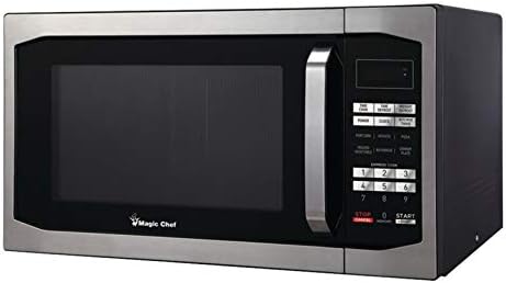 Magic Chef MCM1611ST 1.6 Cubic-Ft Countertop Microwave Stainless Steel