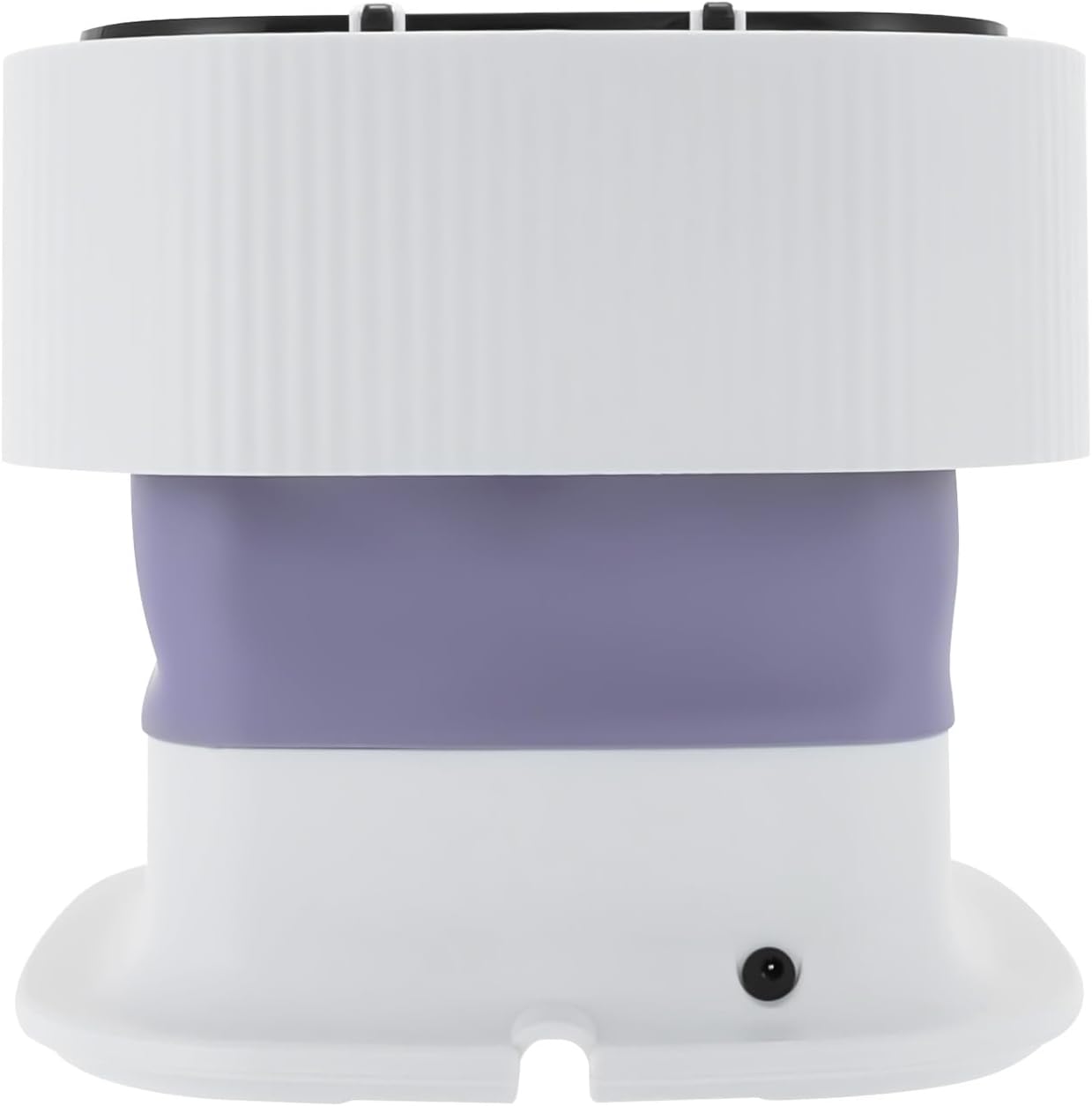 Foldable Portable Washing Machine,10L Mini Washer w/3 Deep Cleaning Modes for Underwear, Baby Clothes and Other Small Items - Semi-automatic Laundry Washer with Drain Basket,40W 320rpm (Purple)