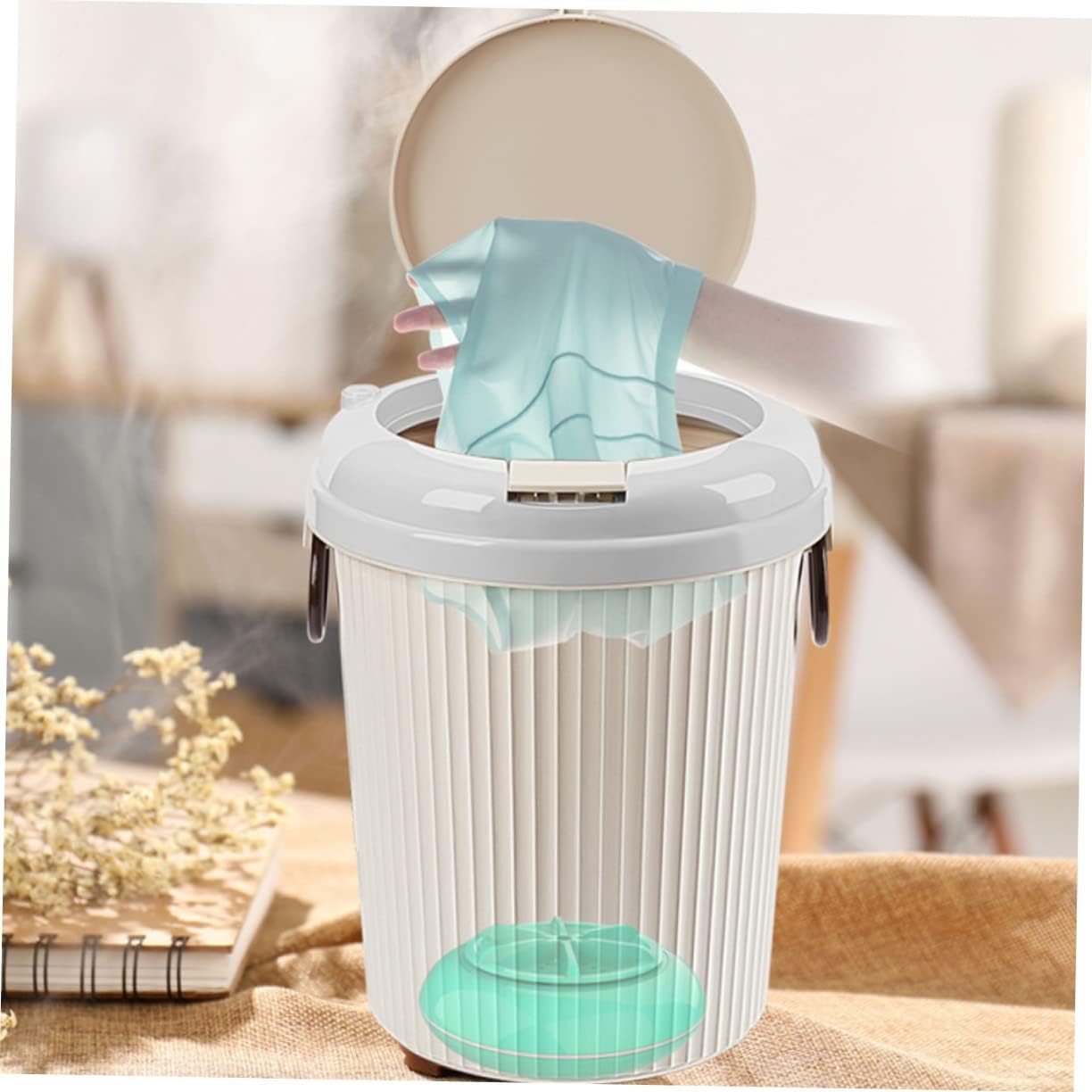 jojofuny Mini Washer Machine Portable Tiny Washing Machine Desktop Electric Quick Clean Underwear Washer