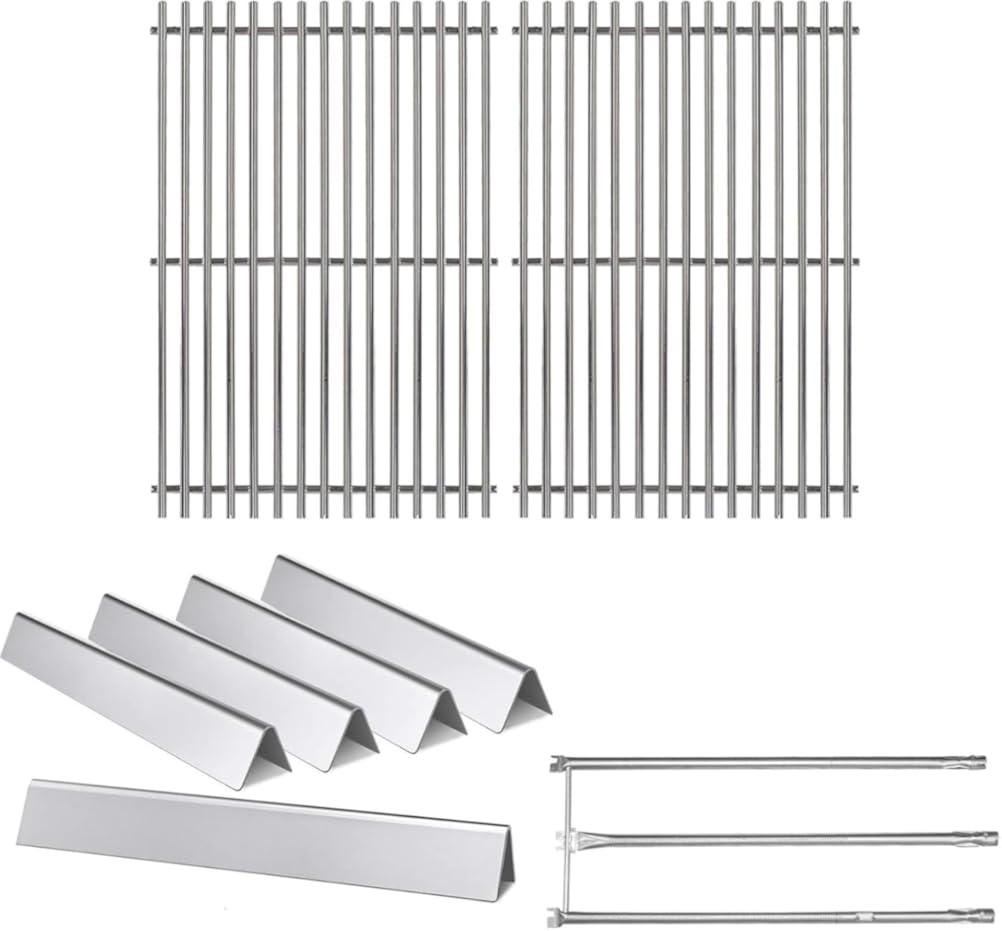 Hongso 19.5 Inch Grill Grates, 24.5 Inch Flavorizer Bars, 34-1/4