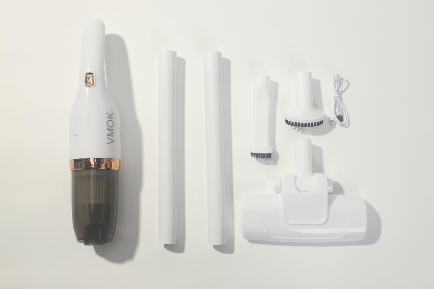 VMOK Cordless Vacuum Cleaner, Powerful Suction, Rechargeable, Lightweight, and Versatile for Carpet, Hard Floor, Pet Hair